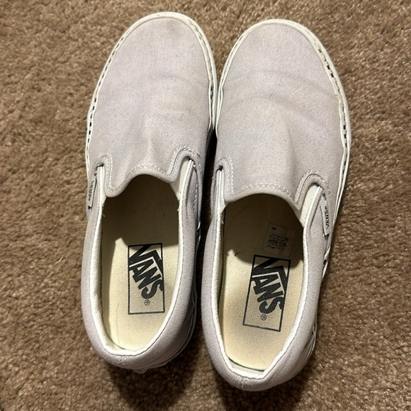 Light Purple Vans Slip Ons - Picture 2 of 3